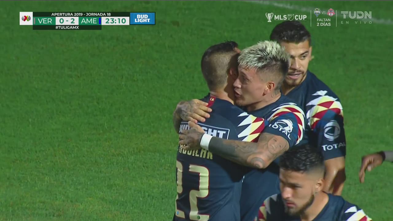 ¡Se derrumba el Tiburón! Gran triangulación entre Martín y Castillo para el 0-2 del América