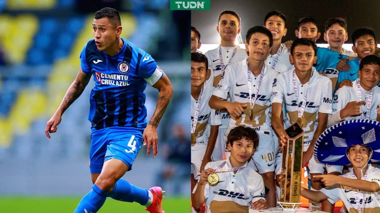 'Cata' Domínguez celebra título de su hijo con la Sub-14 de Pumas