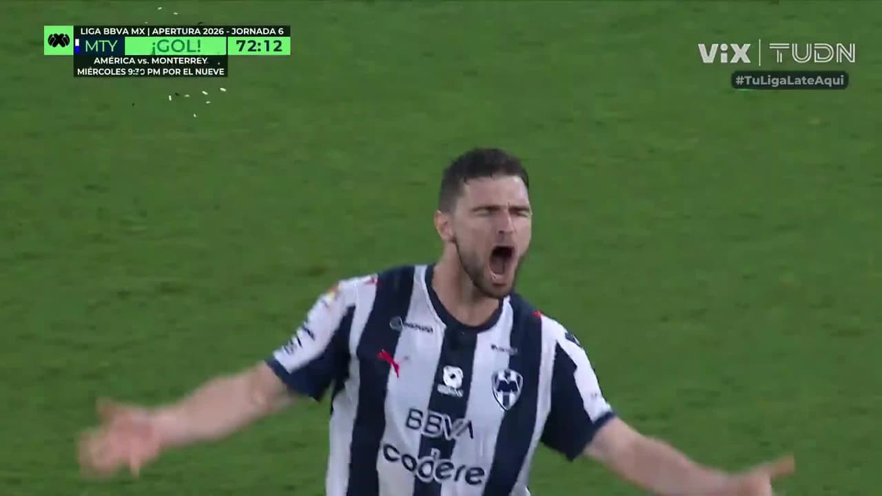 ¡Gol de Monterrey! Cuypers le da vida a Rayados con este golazo