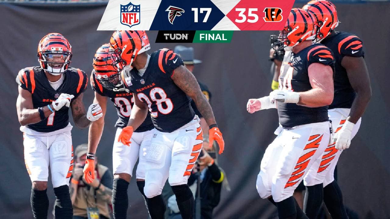 Joe Burrow se luce en el triunfo de los Bengals ante los Falcons