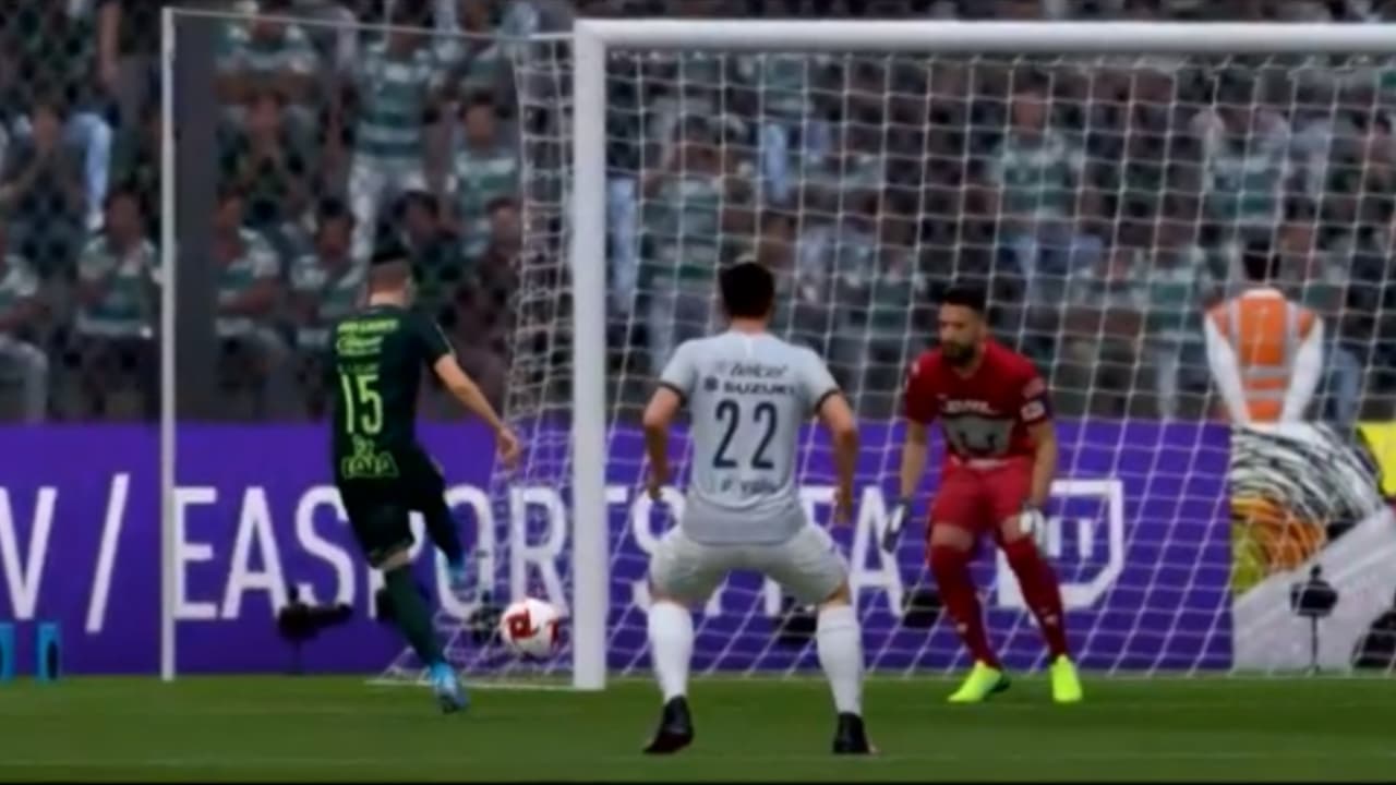 Con dos goles de Lozano, la escuadra universitaria conoció la derrota en el futbol virtual.