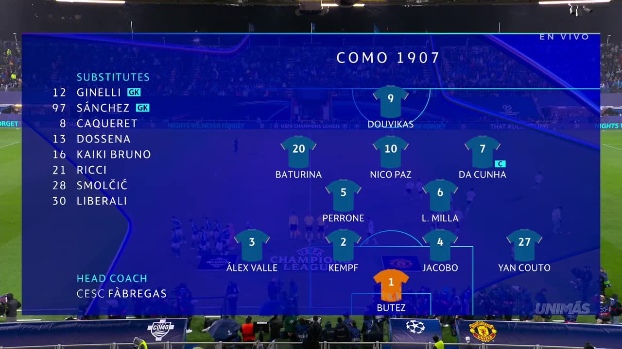 Como vs. Manchester United - Game Highlights