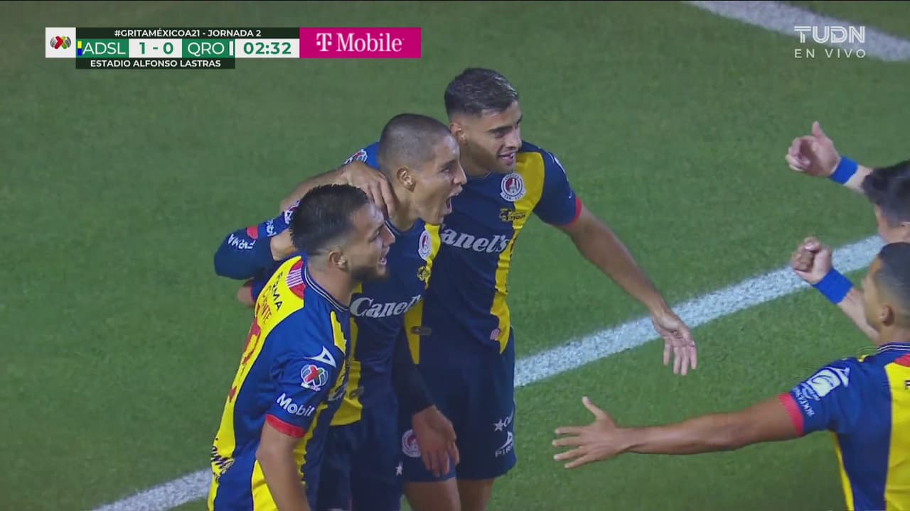 ¡Gol de San Luis! Rivaldo Lozano se estrena y pone el 1-0