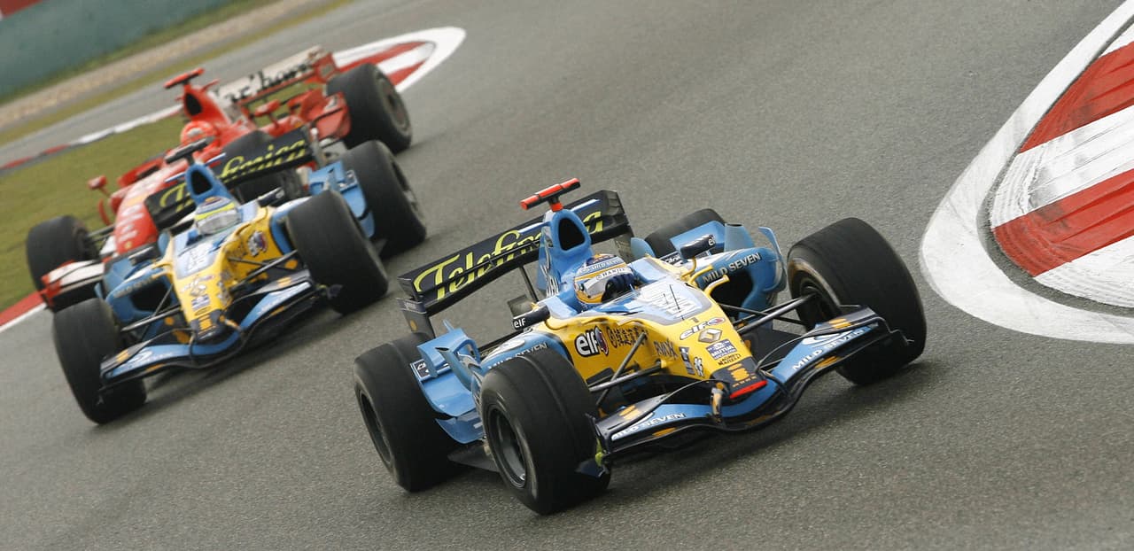 Los dos primeros lugares en la grilla de partida los obtuvieron los pilotos de Renault, Fernando Alonso y Giancarlo Fisichella. Schumacher salió de sexto.