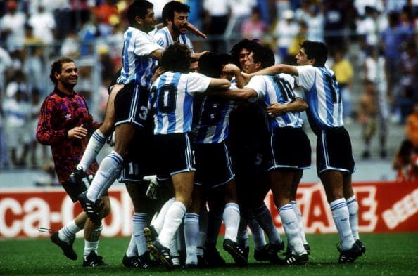 Argentina celebra el título ante México en Ecuador 1993