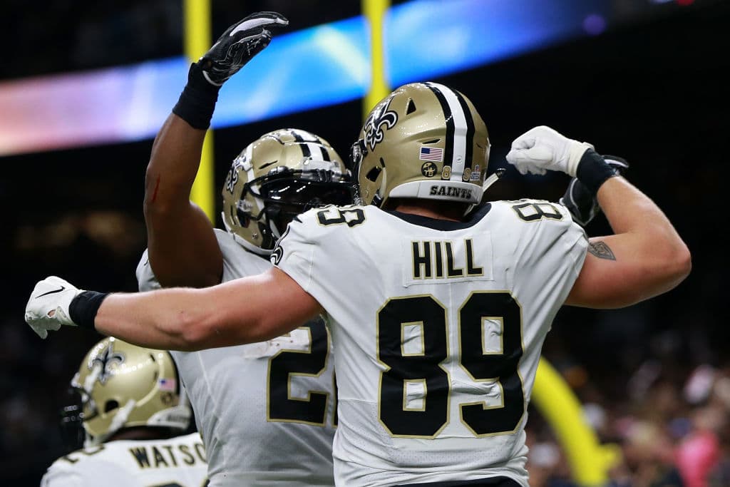 Pero antes de eso los Saints volvieron a anotar, fue un pase de Brees de 1 yarda a Josh Hill para que los de casa aventajaran 13-3 en ese momento. Restaban 10:41 en el segundo cuarto.