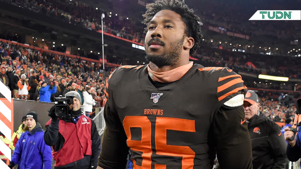 Myles Garrett apelará la suspensión impuesta por la NFL
