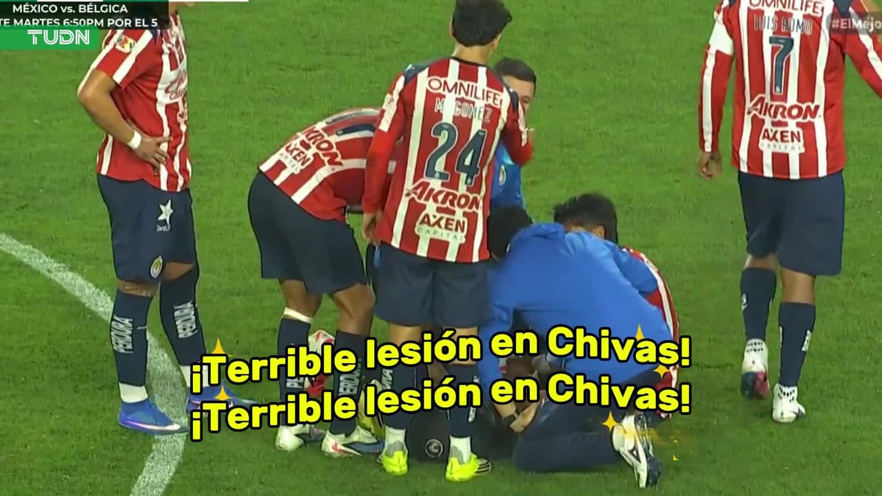 ¡Terrible lesión! Hay preocupación en Chivas por este jugador