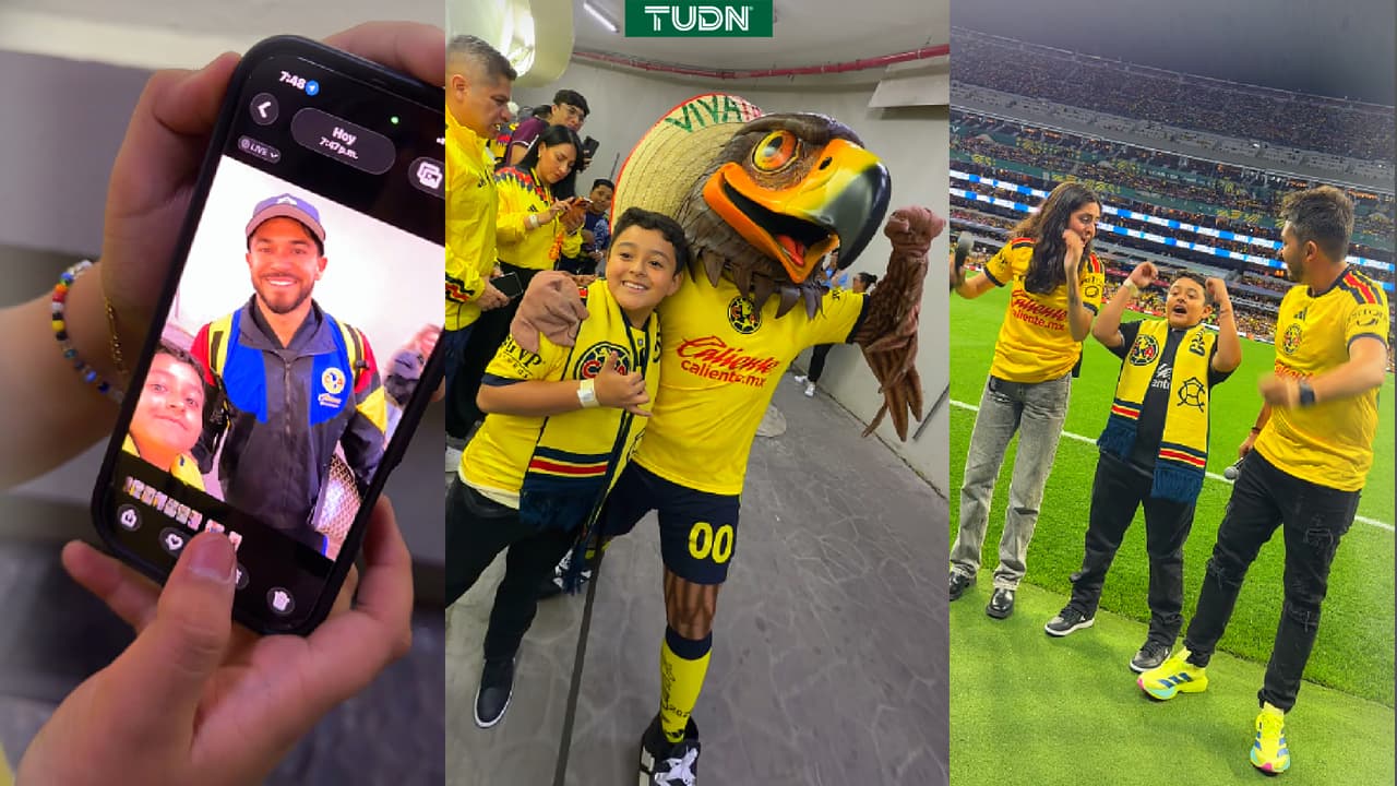 ¡Grande América! Cumple sueño de Mateo en el Clásico Nacional