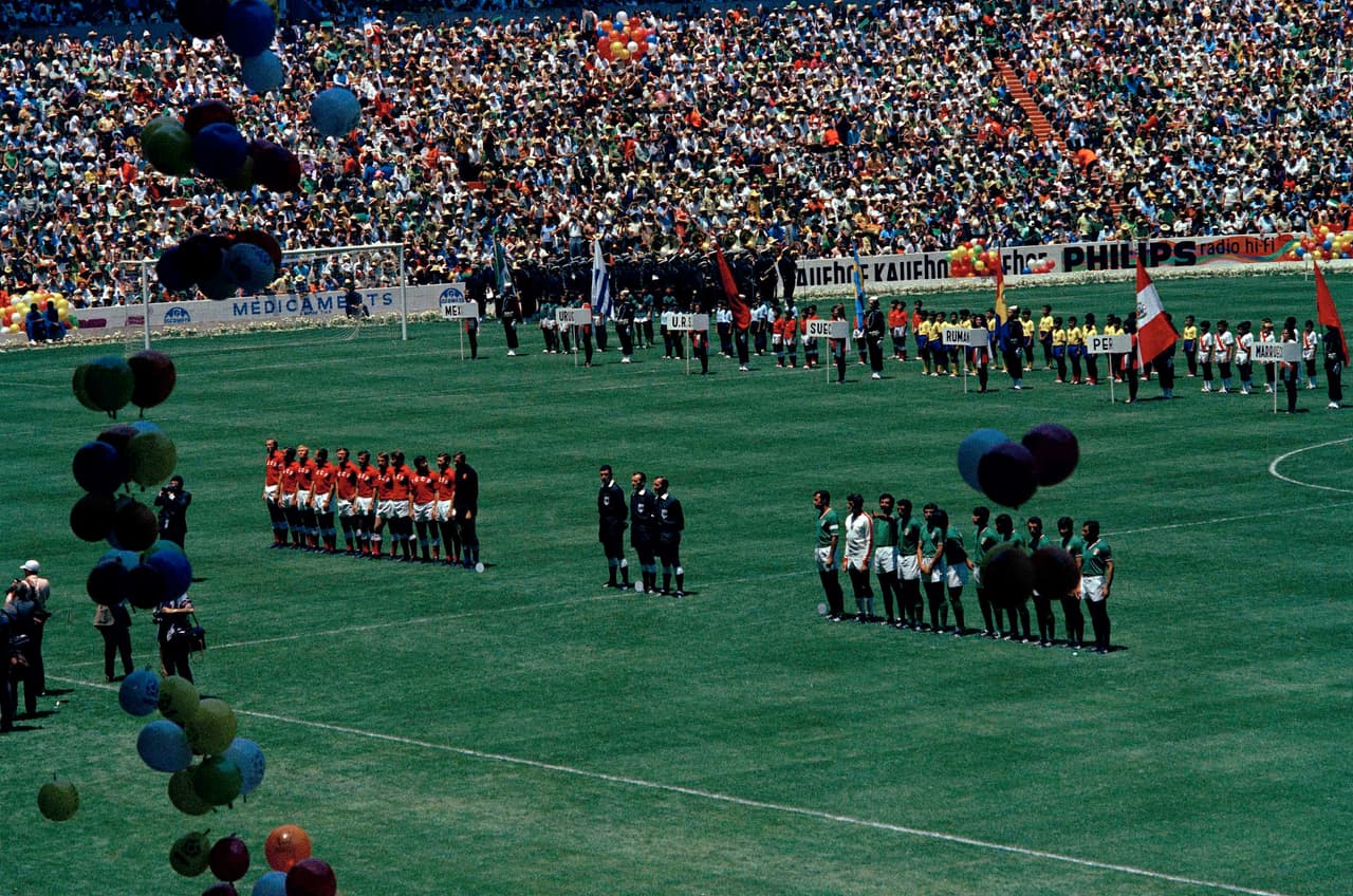 México y la URSS en la inauguración del Mundial de 1970