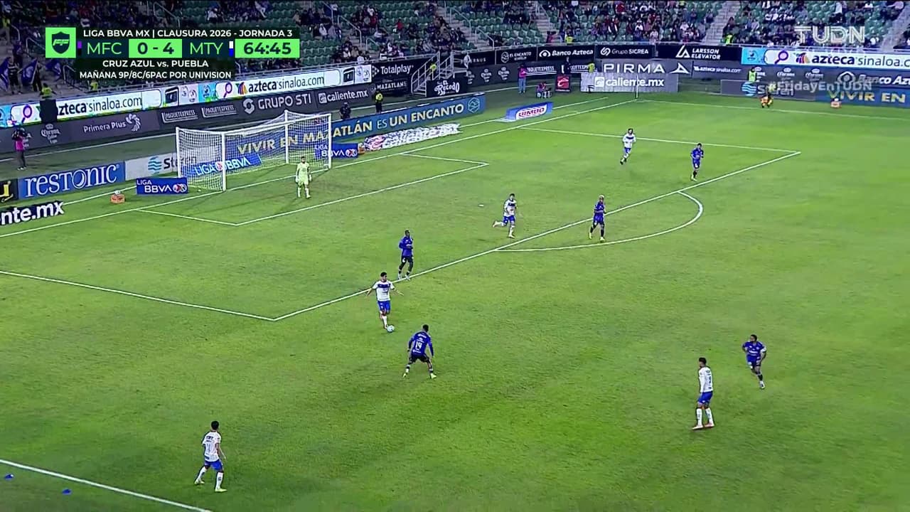 ¡GOL!  anota para Monterrey. Iker Fimbres