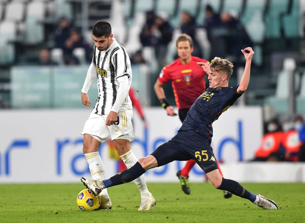 Kulusevski (2’) adelantó a los de Pirlo con gol de vestidor y Morata (23’) crecía la diferencia. Czyborra (28’) descontaba y Melegoni (74’) igualó el marcador. Cristiano Ronaldo entró antes de concluir los 90’. Ya en tiempos extra, Rafia (104’) recuperó la ventaja y así clasificar a los Cuartos.