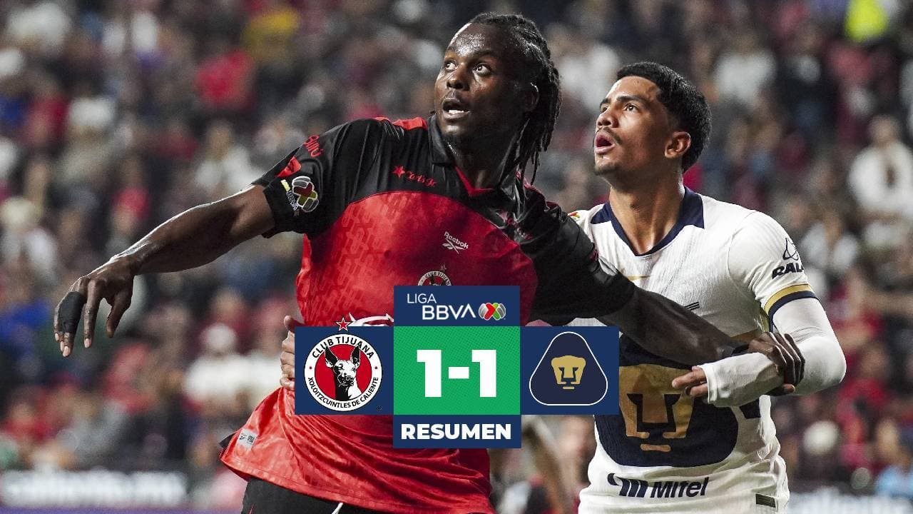 Resumen | ¡Pumas se mantiene invicto! Se reparten puntos en la frontera en un duelazo