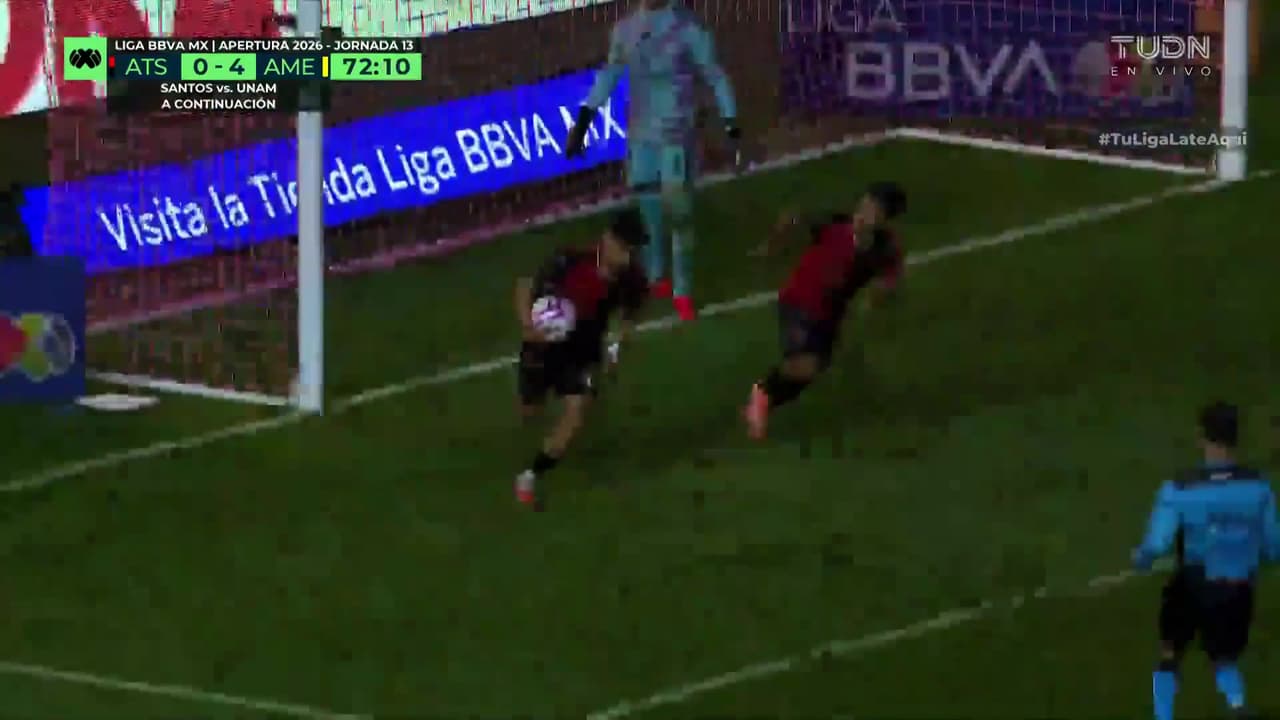 ¡Penal y gol del Atlas! Mano dentro del área y Luis Esteves pone a soñar con la remontada
