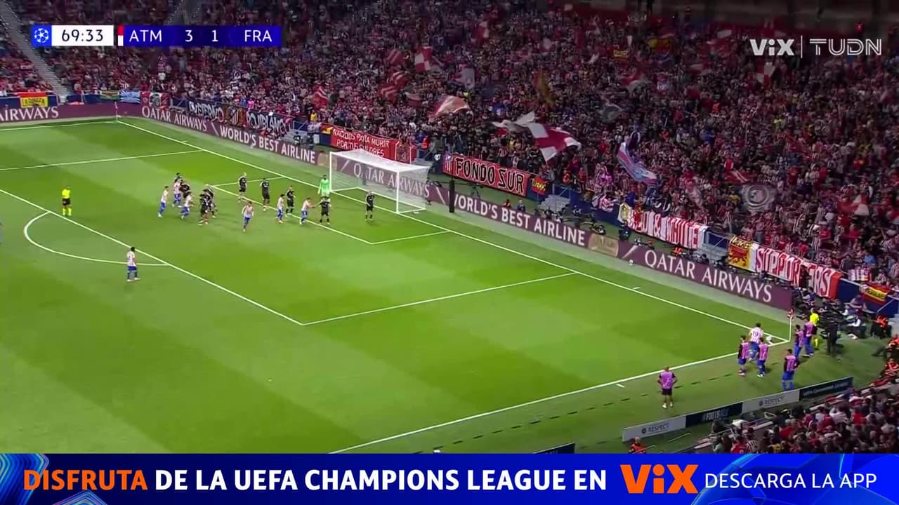 Giuliano Simeone marca el cuarto gol y sella la goleada del Atlético