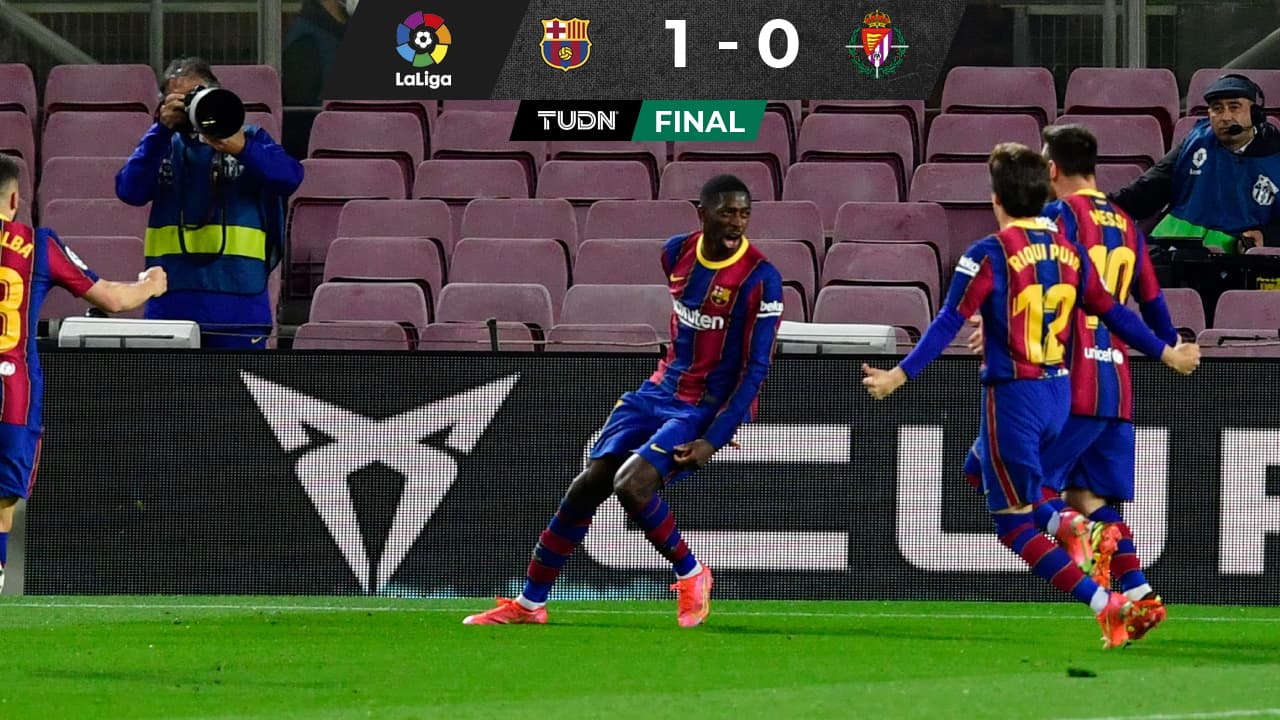 ¡Cardíaco! Dembélé es héroe y Barcelona está a uno del Atleti