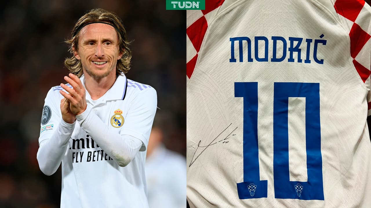 Luka Modric dona camiseta a damnificados en Turquía.
