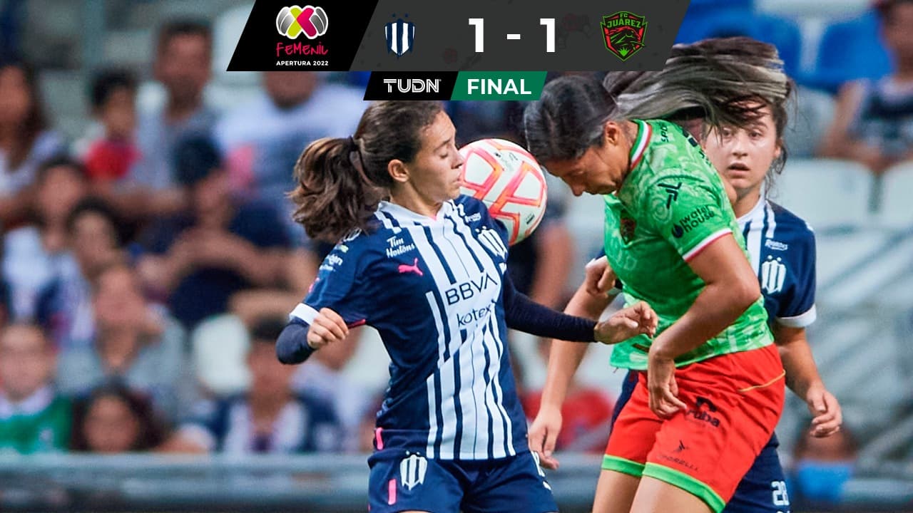 Rayadas rescata el empate ante Juárez en Liga MX Femenil
