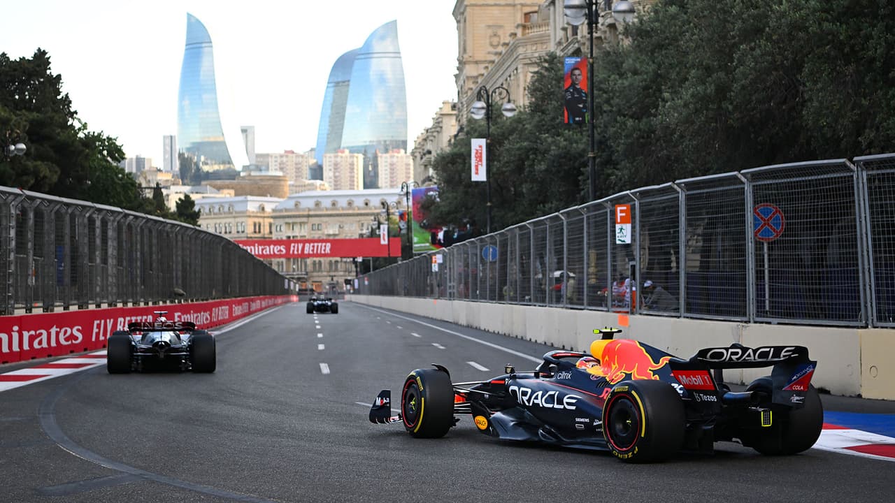 Checo se queda con el segundo tiempo más rápido de la P2 del GP de Bakú