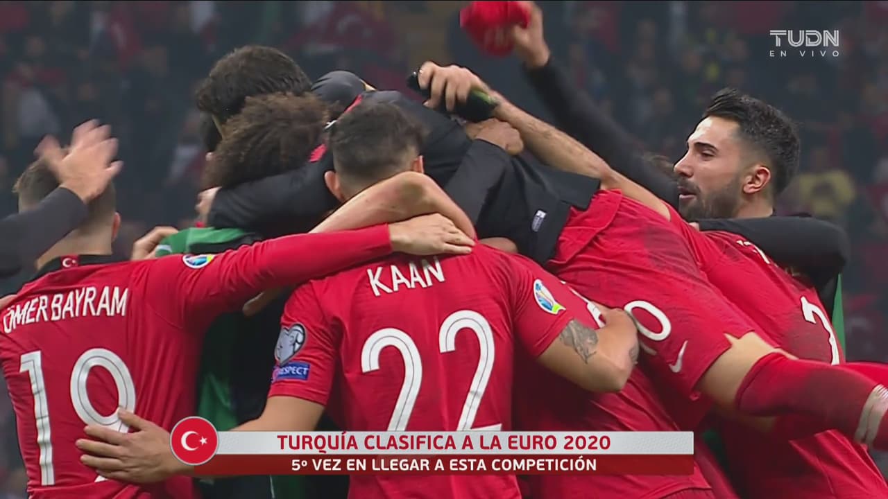 ¡Turquía clasifica a la Eurocopa 2020! Quinta vez que disputará el torneo