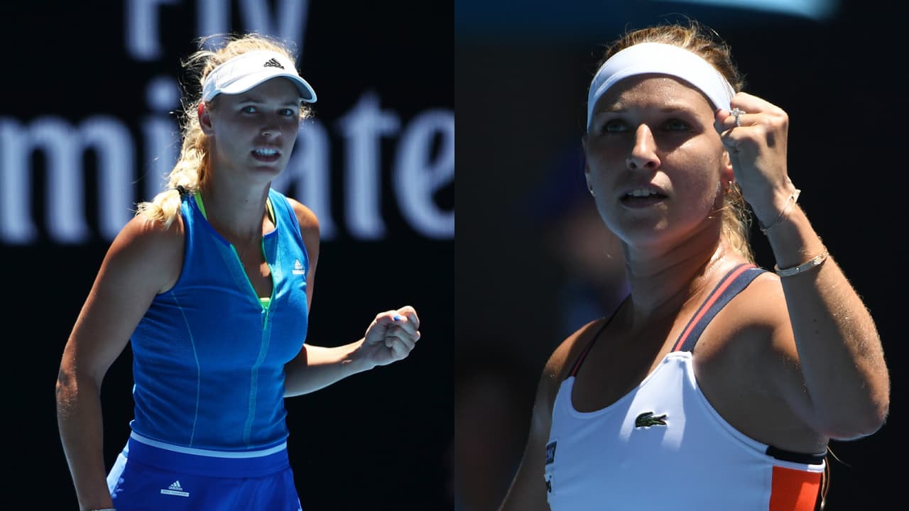 Las hermosas Carolina Wozniacki y Dominica Cibulkova son dos de las tenistas más atractivas y talentosas del Australian Open. Ambas se impusieron en la segunda ronda, al tiempo que deslumbraron con su belleza en las canchas.