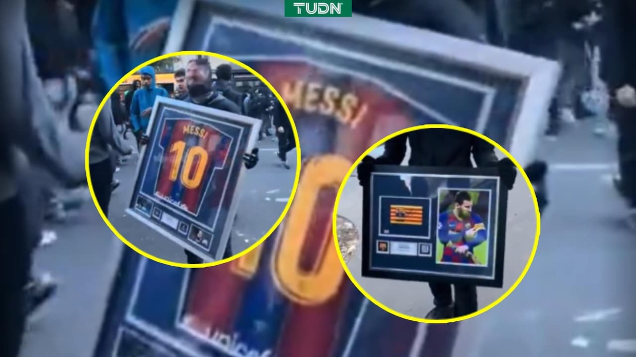 Roban artículos de colección de Messi en Francia