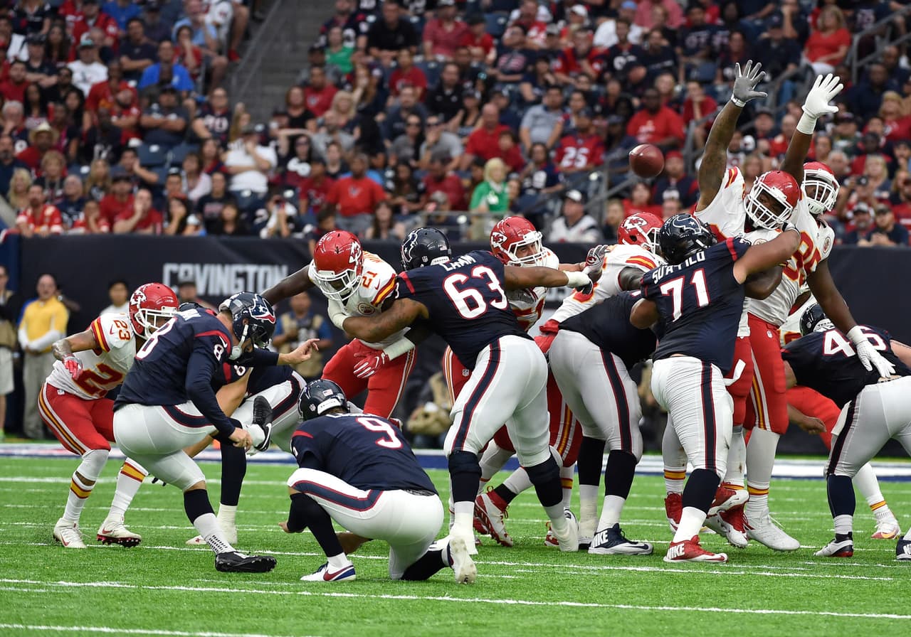 En duelo inundado de goles de campo, los Texans consiguen la victoria ante Chiefs 19-12