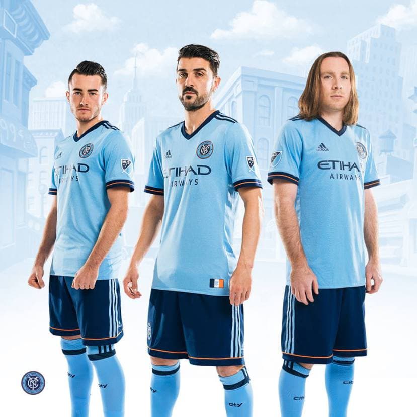 Jack Harrison, David Villa y Tommy McNamara están de estreno. (Crédito: New York City FC)