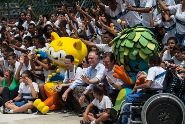 Las mascotas fueron llevadas a la calle para compartir con los brasileños.