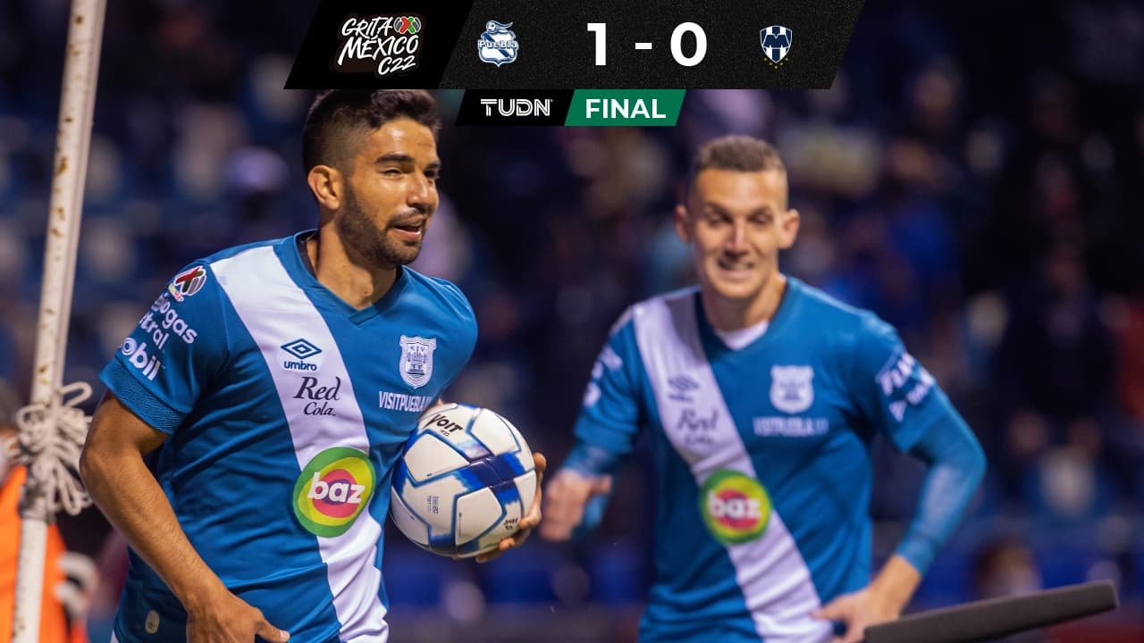 Puebla derrota a Monterrey y se aferra al liderato de la Liga MX
