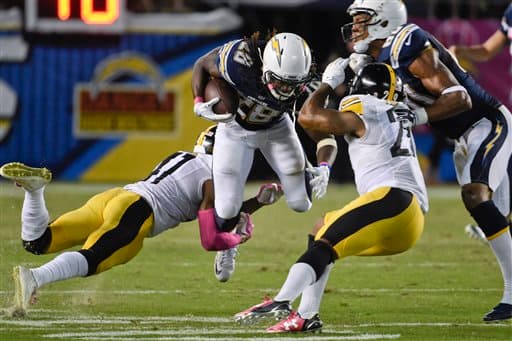 Los Steelers tuvieron triunfo en Lunes por la Noche de 24-20 sobre los San Diego Chargers, y estas fueron las imágenes del partido que cerró la jornada 5 de la NFL.