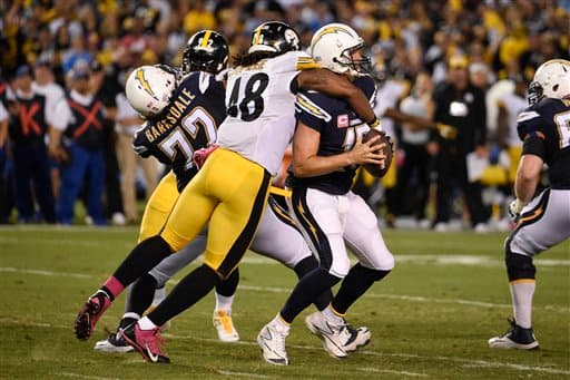 Los Steelers tuvieron triunfo en Lunes por la Noche de 24-20 sobre los San Diego Chargers, y estas fueron las imágenes del partido que cerró la jornada 5 de la NFL.