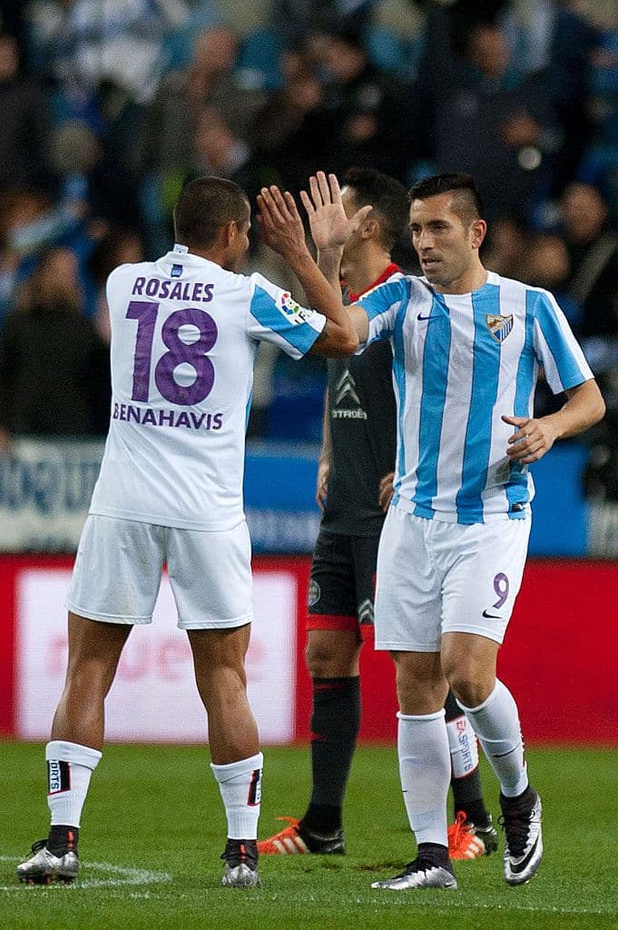 Charles marcó el gol del empate del Málaga.