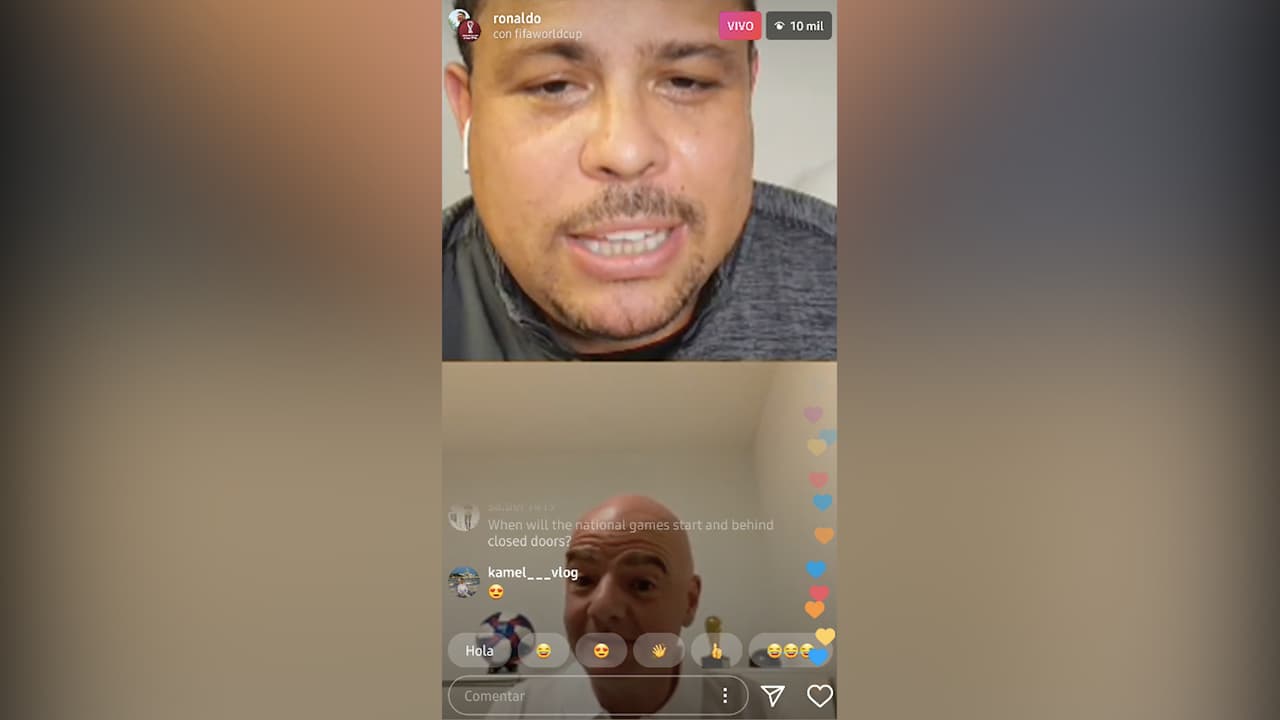 Gianni Infantino a Ronaldo: “No arriesgaremos la vida por un partido”