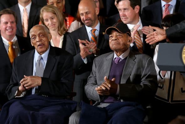 Obama recibió al equipo en la Casa Blanca por tercera vez en cinco años.