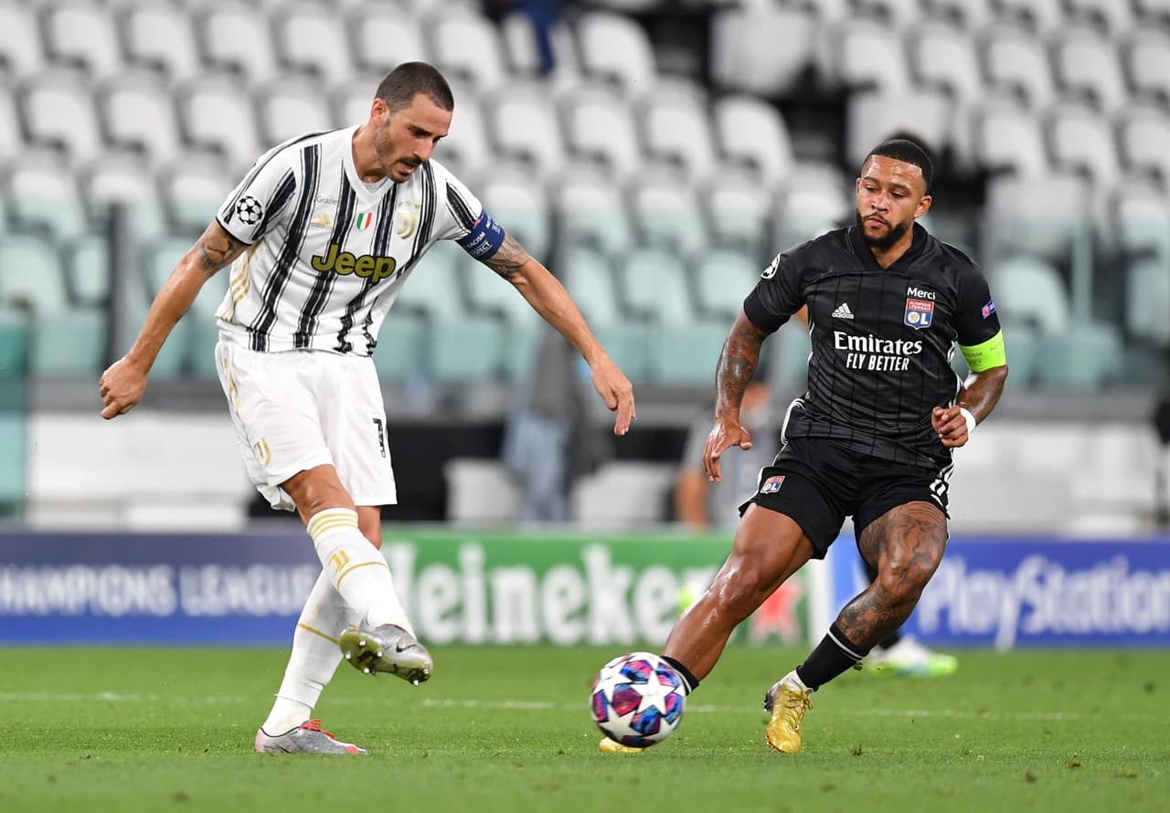 Bonucci fue el capitán de la Juventus ante el Lyon.