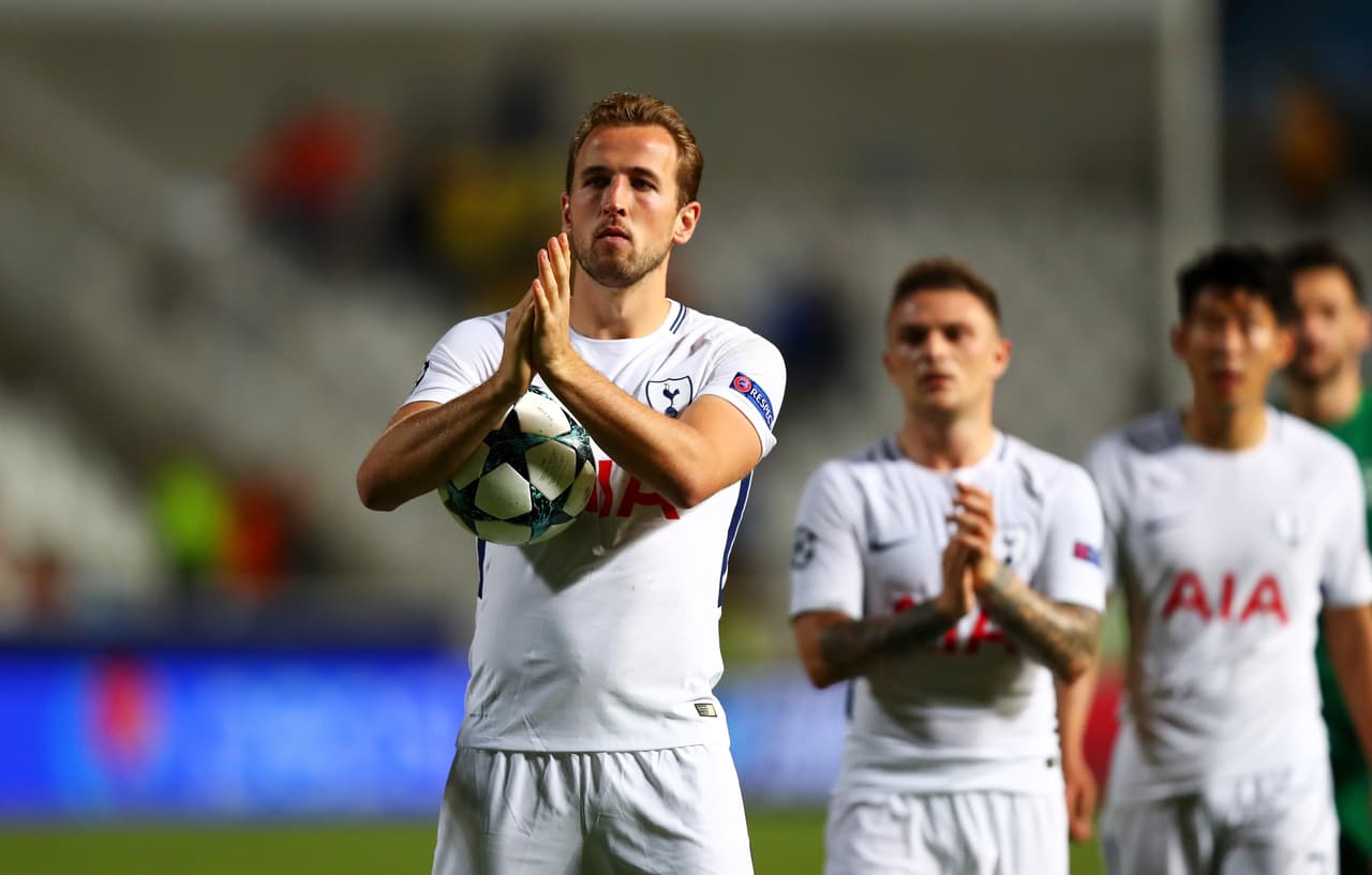 Harry Kane fue la gran figura del partido con tres goles y se puso de goleador de la Champions League.