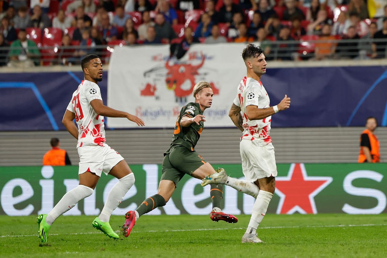 Shakhtar Donetsk consiguió una importante victoria como visitante ante el Leipzig, que lucía como favorito.