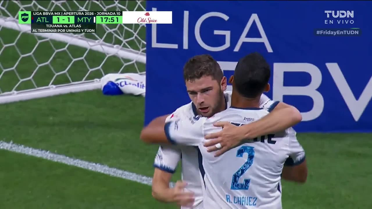¡Gol de Rayados! ¡Golazo de Hugo Cuypers! ¡Obra maestra y se empata el partido!