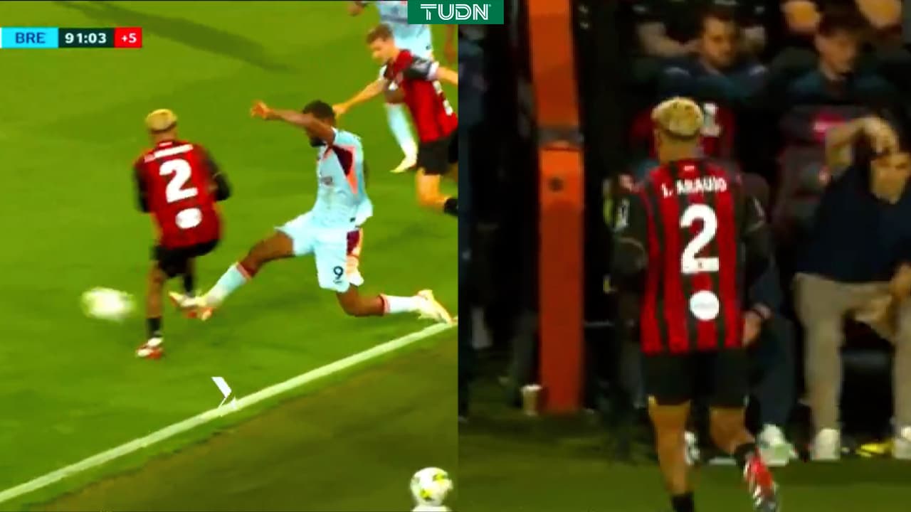 ¡De cárcel! El ‘planchazo’ de Araujo y su expulsión de la Copa de Inglaterra