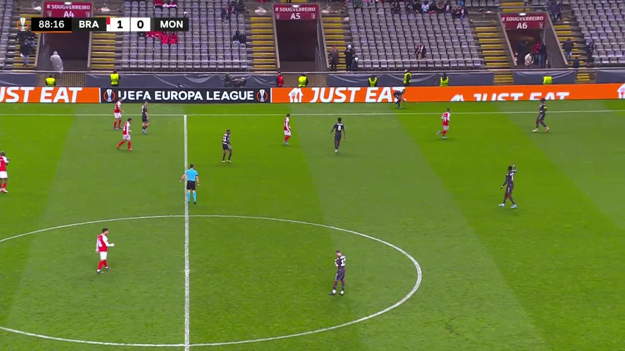 ¡El segundo del Braga! Oliveira amplía la ventaja sobre AS Mónaco