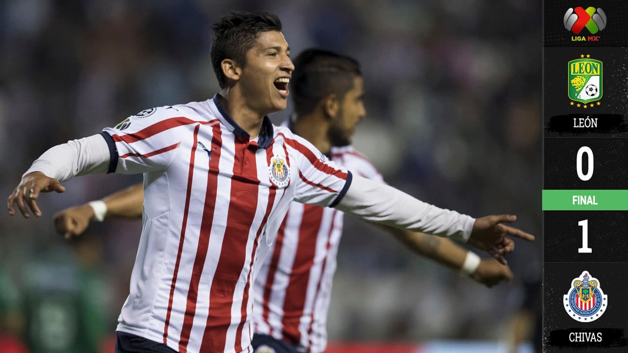Chivas venció a León y vuelve a ganar tras seis encuentros sin hacerlo