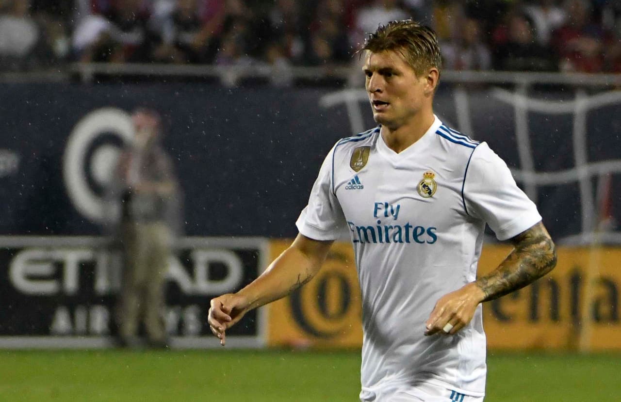 Toni Kroos, solido en el mediocampo del conjunto español. (USA Today Images)