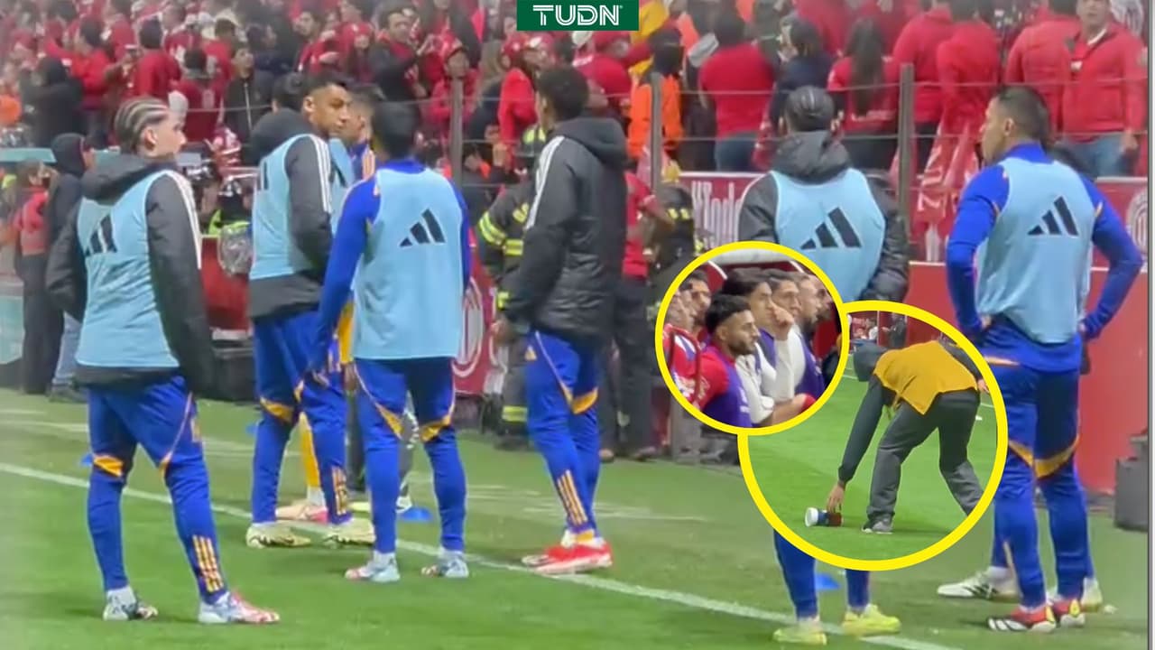 Lamentable: Ojo a lo que le hacen a la banca de Tigres en el gol de Helinho