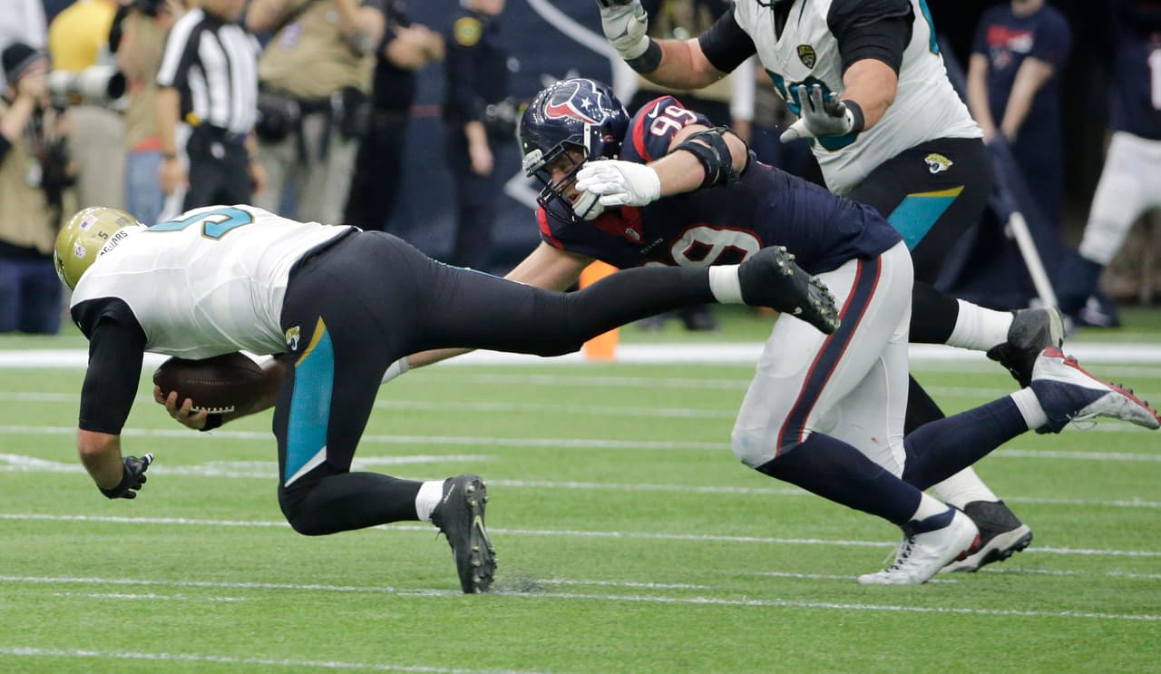 Los Houston Texans vencieron 30-6 a Jacksonville Jaguars para coronarse en la División Sur de la Conferencia Americana.