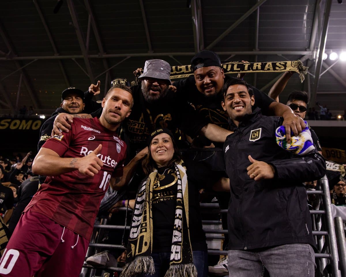 Lukas Podolski, Carlos Vela Vissel Kobe v LAFC