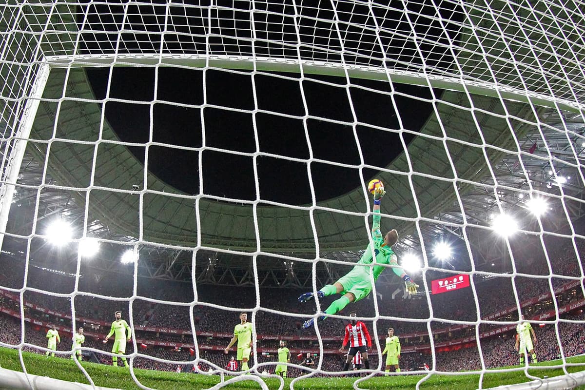 El arquero del Barcelona, el alemán Marc-André Ter Stegen fue la figura en el empate 0-0 ante el Athletic por la Jornada 23 de La Liga.