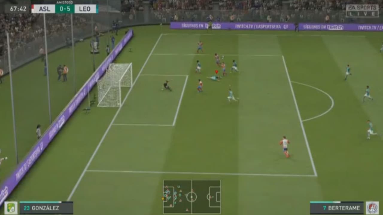 Sosa, representando al León, destrozó 6-1 a Reyes, representante del Atlético San Luis.