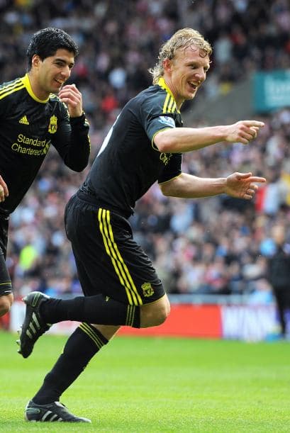 Kuyt estaba feliz por reflejar en el marcador en claro dominio de los 'Reds', que ahora eran más los 'Blacks'.