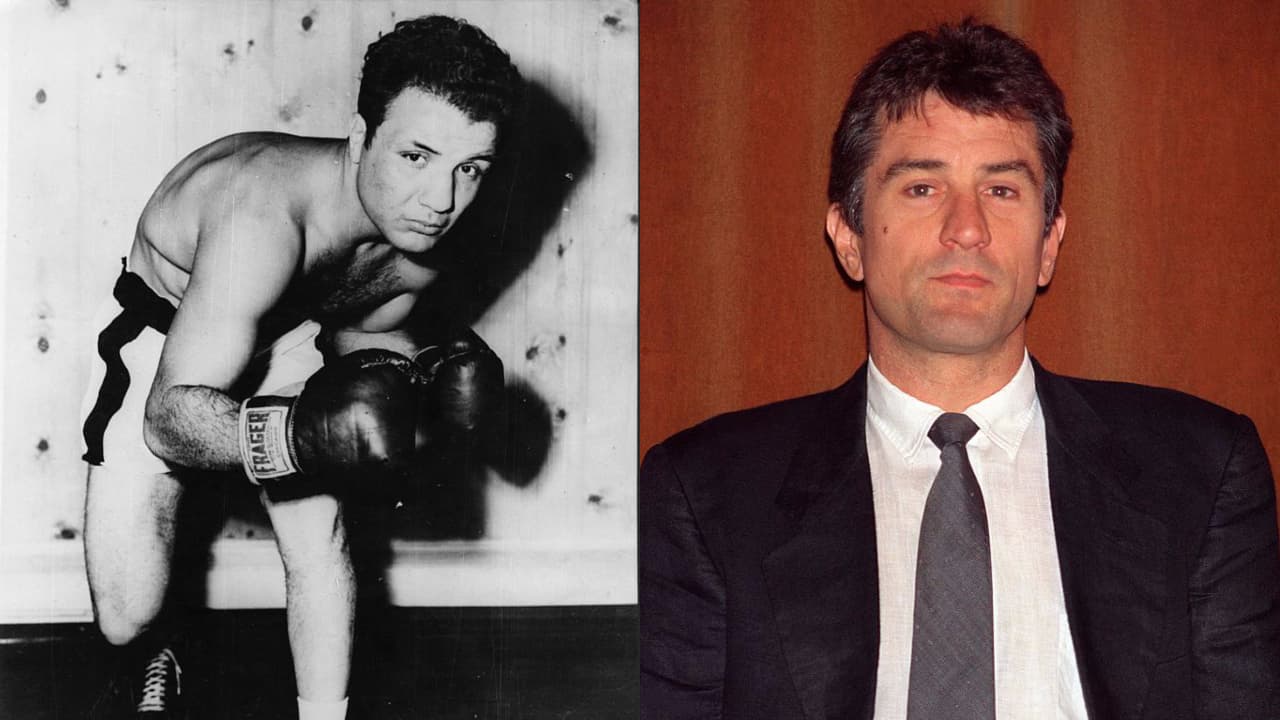 <b>Robert de Niro – Jake LaMotta – Toro Salvaje 1980 </b>- Jake la Motta es un joven boxeador que se entrena duramente con la ayuda de su hermano y mánager Joey. Su sueño es convertirse en el campeón de los pesos medios. Pero Jake es un paranoico muy violento que descarga su agresividad tanto dentro como fuera del ring.